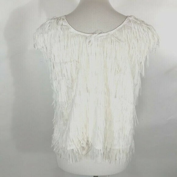 Zero Degrees Celsius Fringe Tier Scoop Neck Top - Picture 4 of 5